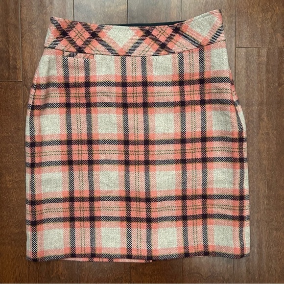 L.L. Bean Favorite Fit Clueless Plaid Skirt, Wool Blend, Light Academia Size 8 - Picture 1 of 10